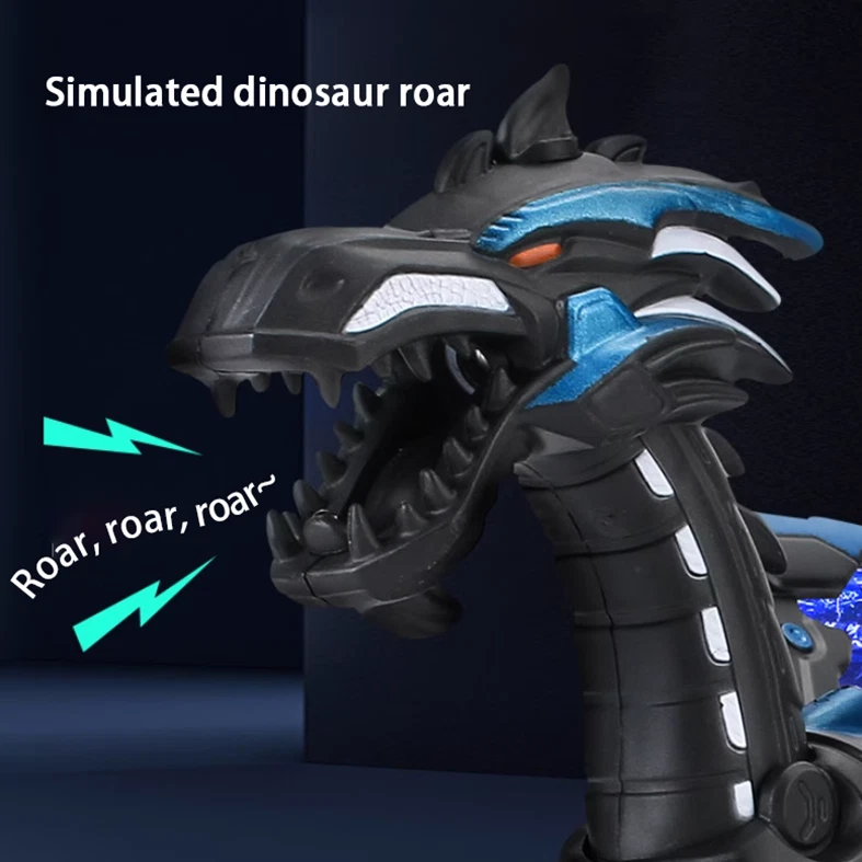 Electric Mist Spraying Robot Dragon Toy | Walking Dinosaur with Lights & Roar
