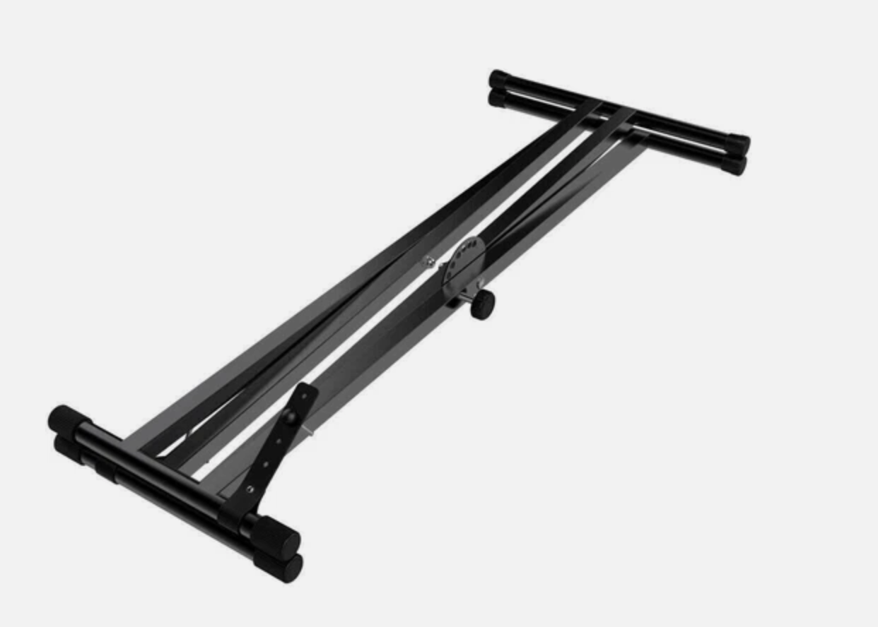 Adjustable Music Keyboard Stand Portable Piano Stool X-Shaped Bench Seat Set