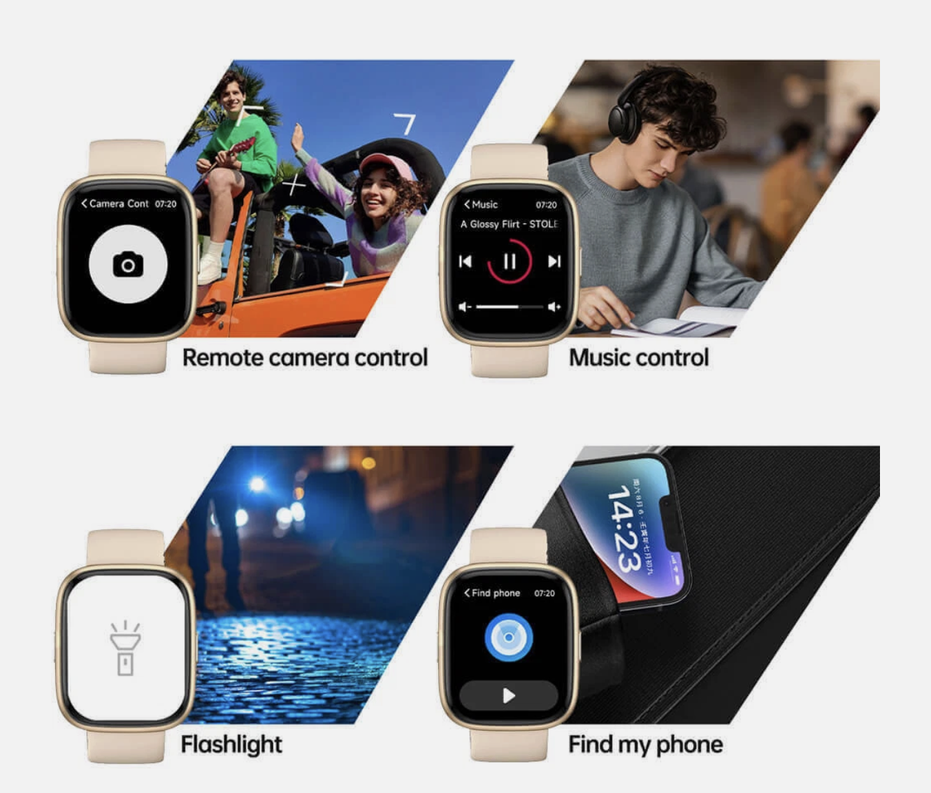 Vibeat Smart Watch for Men Women 1.83" Alexa Built-in Waterproof IP68 Smartwatch