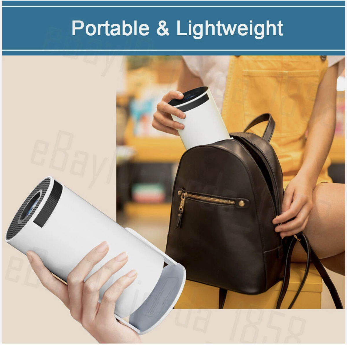 Smart Projector 5G 4K HD LED WiFi Bluetooth HDMI USB Android Office Home Theater