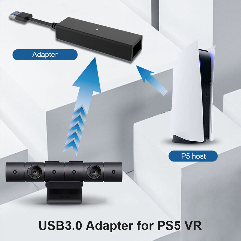 For PS4 PS5 VR Cable Adapter USB3.0 AL-P5033 Game Console Mini Camera Connector