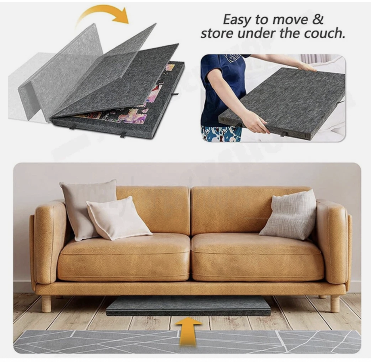 1000Pcs jigsaw Puzzle Board Portable Felt Puzzle Plateau 6 Drawers Puzzle Table