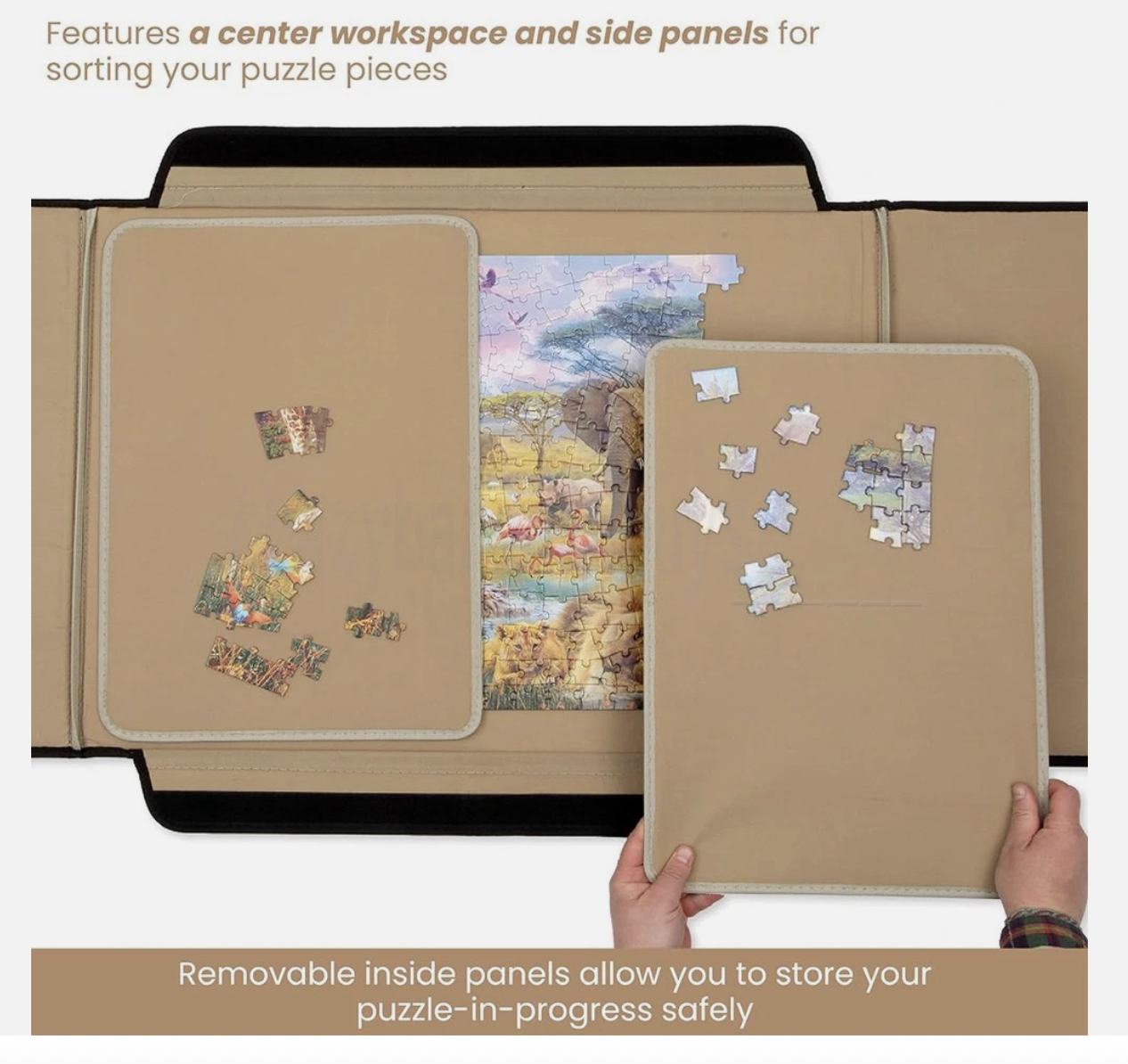 1000Pcs jigsaw Puzzle Board Portable Felt Puzzle Plateau 6 Drawers Puzzle Table