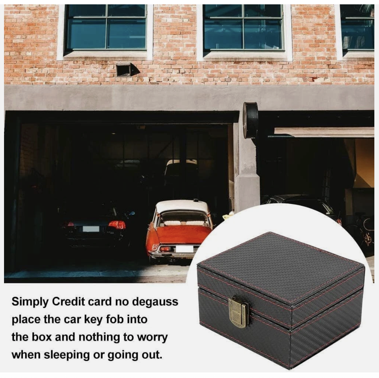 Signal Blocker Box + 2x Bag Car Key Fob RFID Security Anti Theft Faraday Keyless