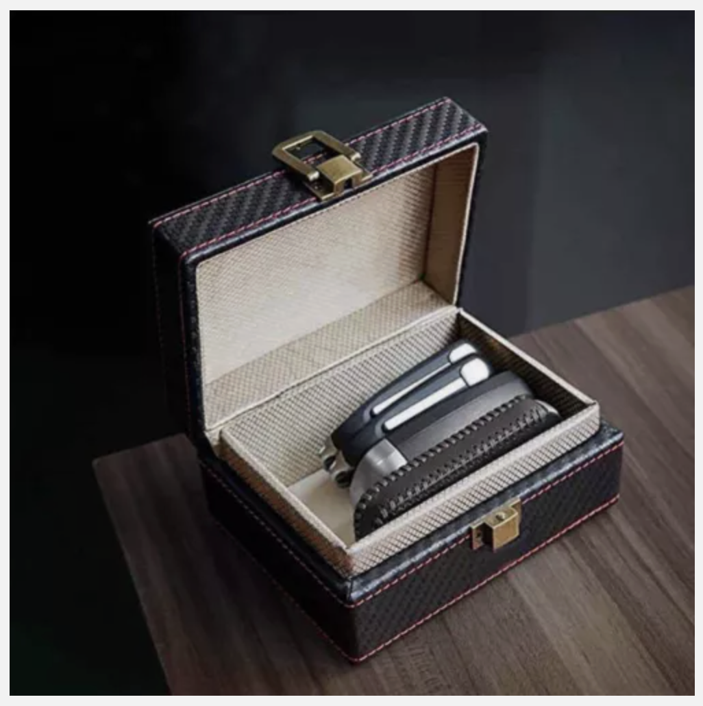 Signal Blocker Box + 2x Bag Car Key Fob RFID Security Anti Theft Faraday Keyless