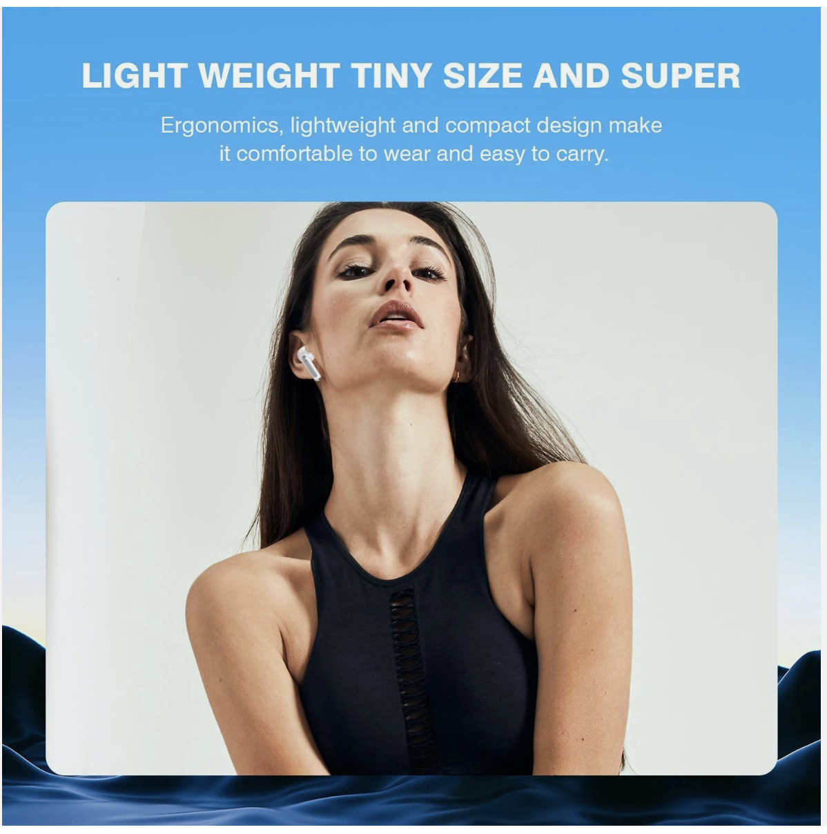 Wireless Earbuds Bluetooth 5.3 LED Display Headphones with ENC Mic,40H Bluetooth