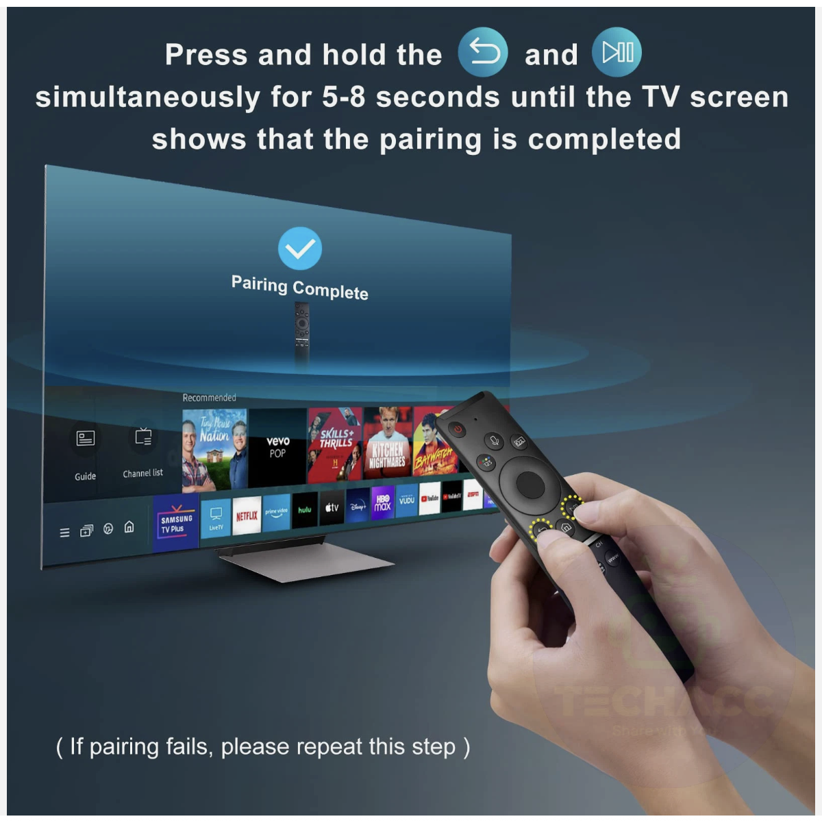Universal Replacement Voice Remote For All Samsung Smart TV With Voice Function