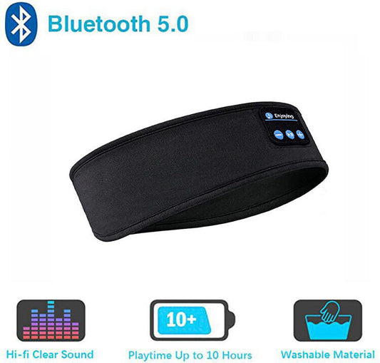 Wireless Bluetooth 5.0 Stereo Eye Mask Headphones Earphone Sleep Music Headband