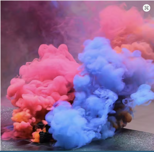 Colorful Fog Smoke Cake Smoke Effect Show Round Stage Photography Toy Event Party Fog Wedding Gender Reveal Spray