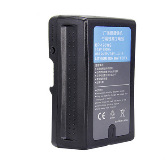 Bp-190W (13200mAh/14.8V) V Mount Battery for LED photography light video Camera