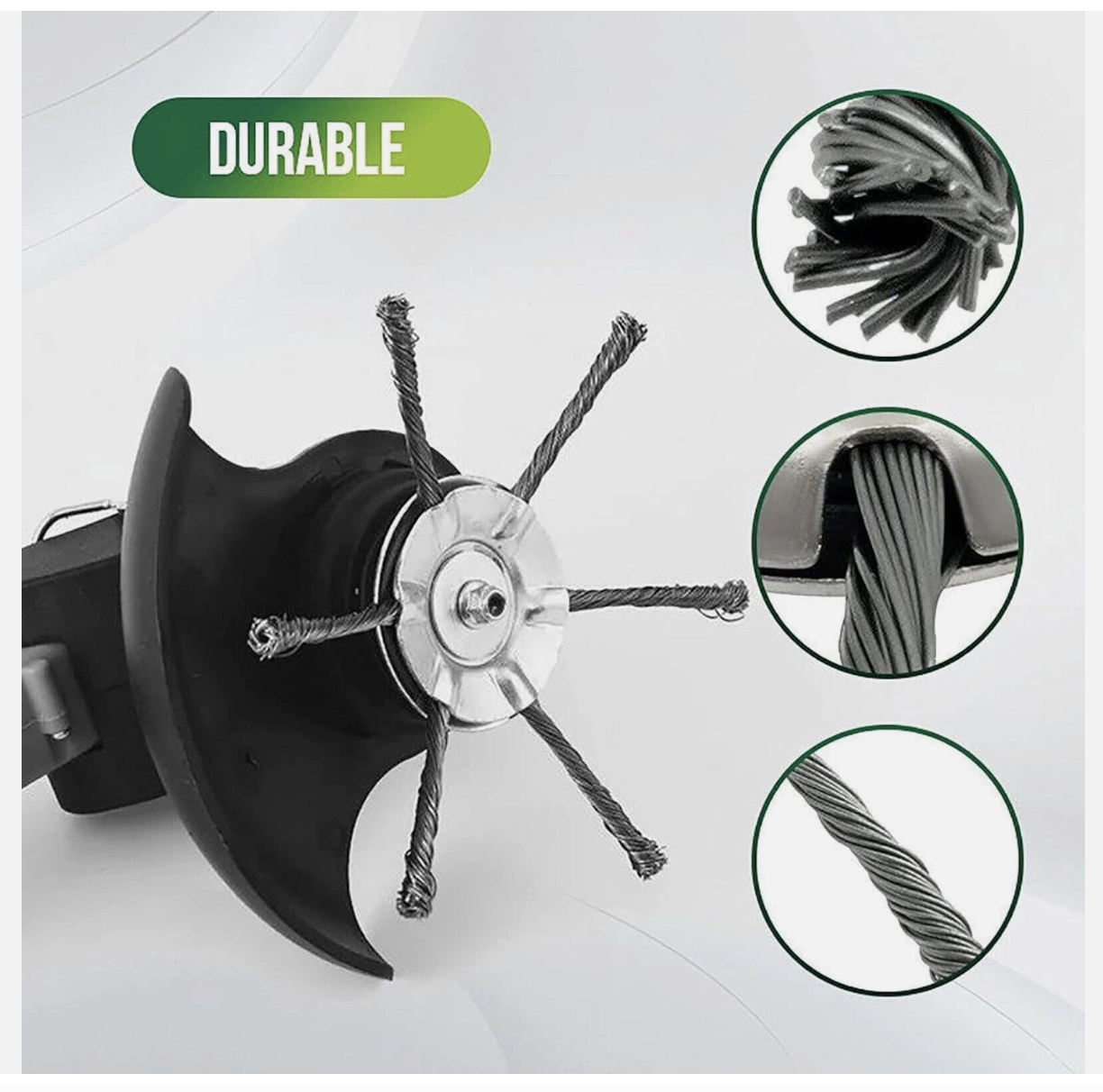 String Trimmer Replacement Head 6 Cutter Heads Steel Wire Weed Trimmer Head
