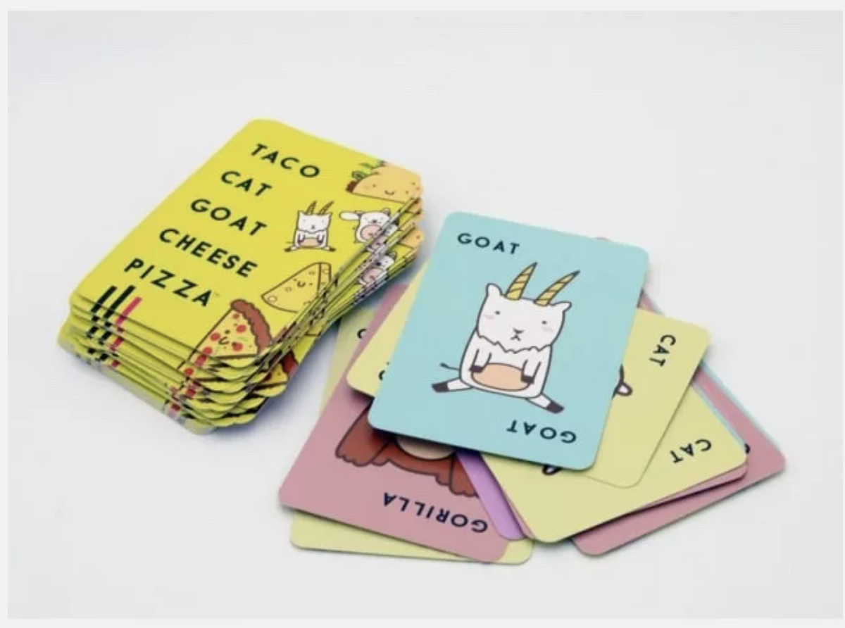Taco Cat Goat Cheese Pizza Card Game Fun Party Game for 2-8 Players Ages 8 and Up