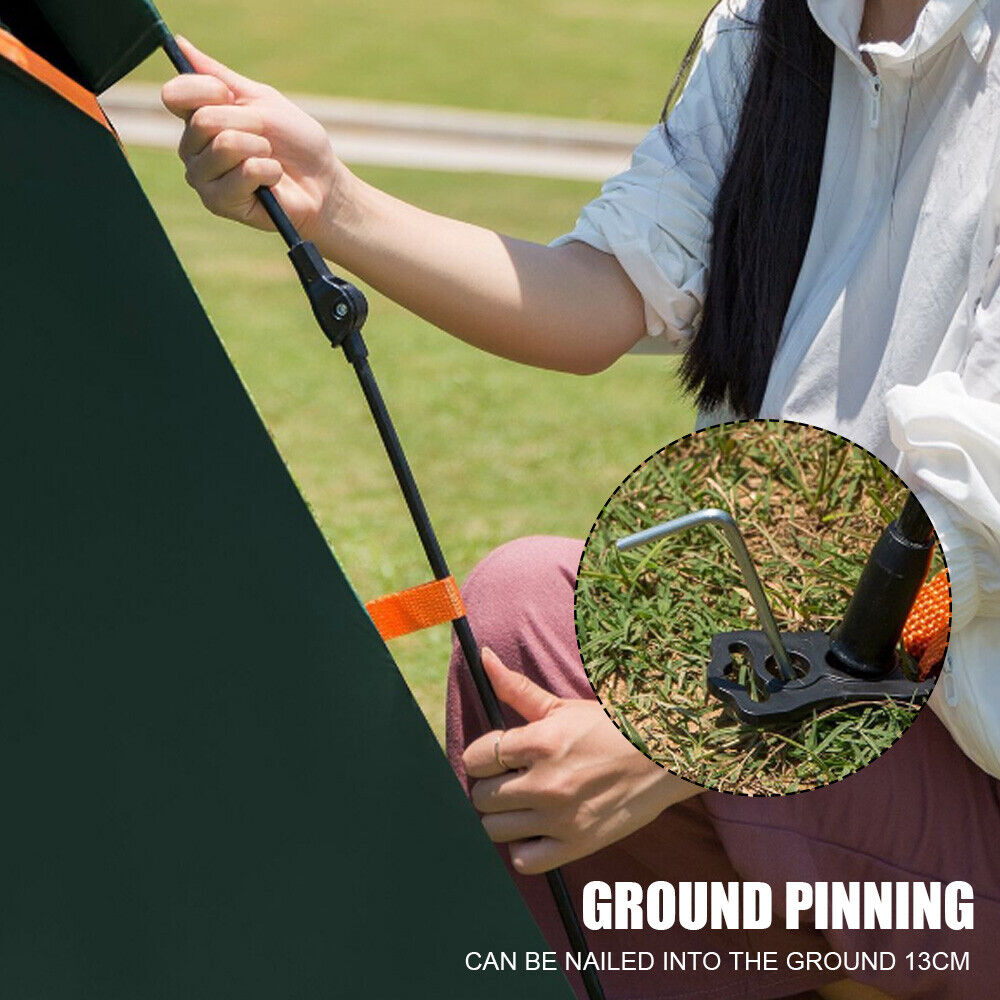 Instant Camping Tent 3-4Person Auto Pop up Family Hiking Dome Waterproof Shelter