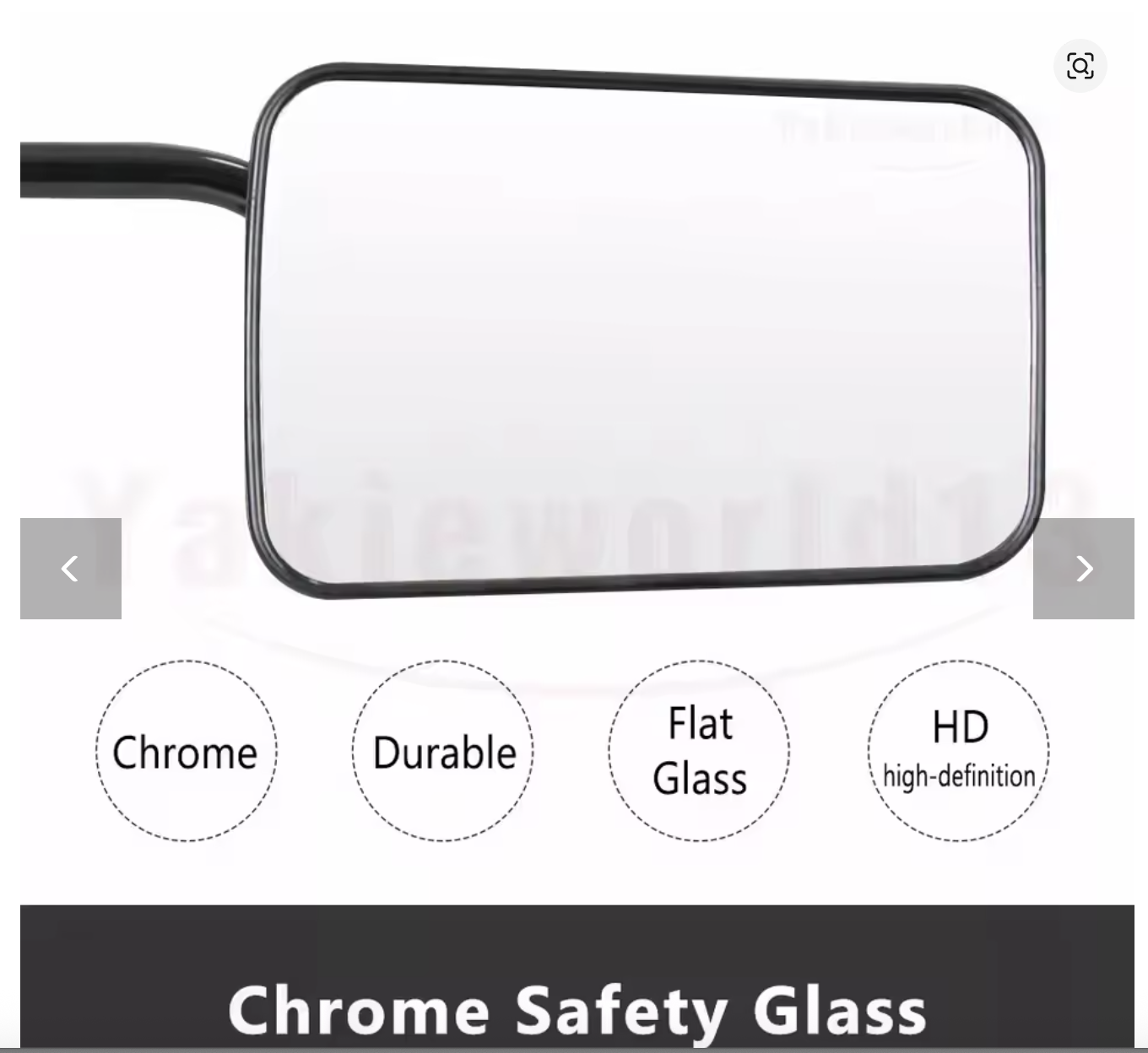 1 Pair Heavy Duty Towing Mirrors Universal Clamp On 4X4 Caravan Trailer