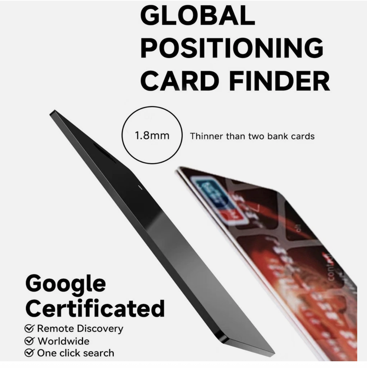 Anti-Loss Tracking Card Slimmest Smartcard Wallet Tracker Card