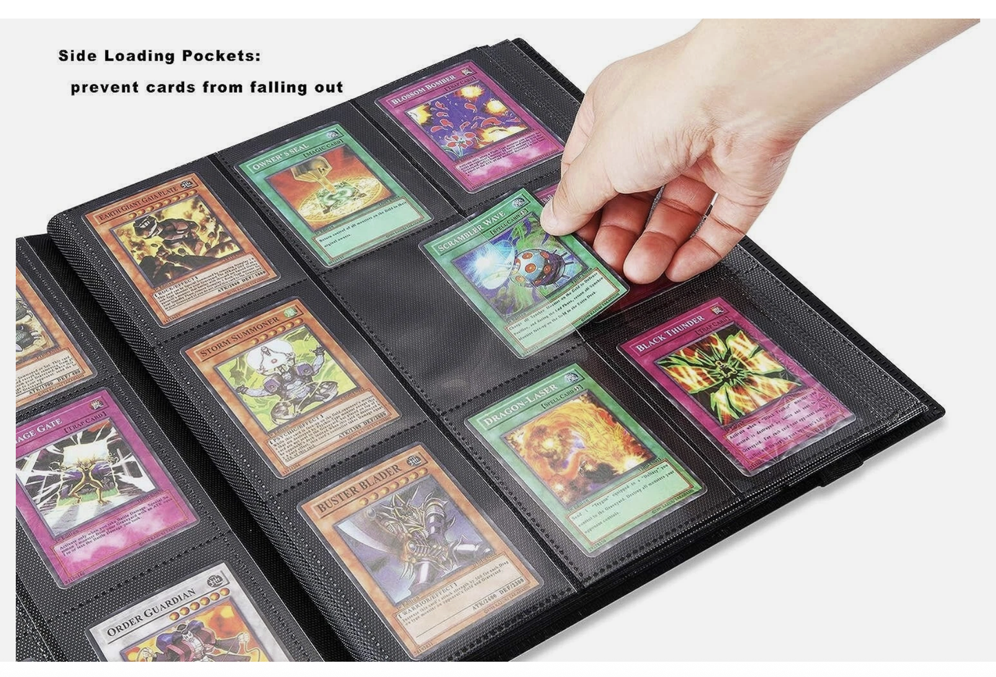 360 Cards 9 Pocket Card Bag Binder Zip Trading Card Album Collectors Folder Case