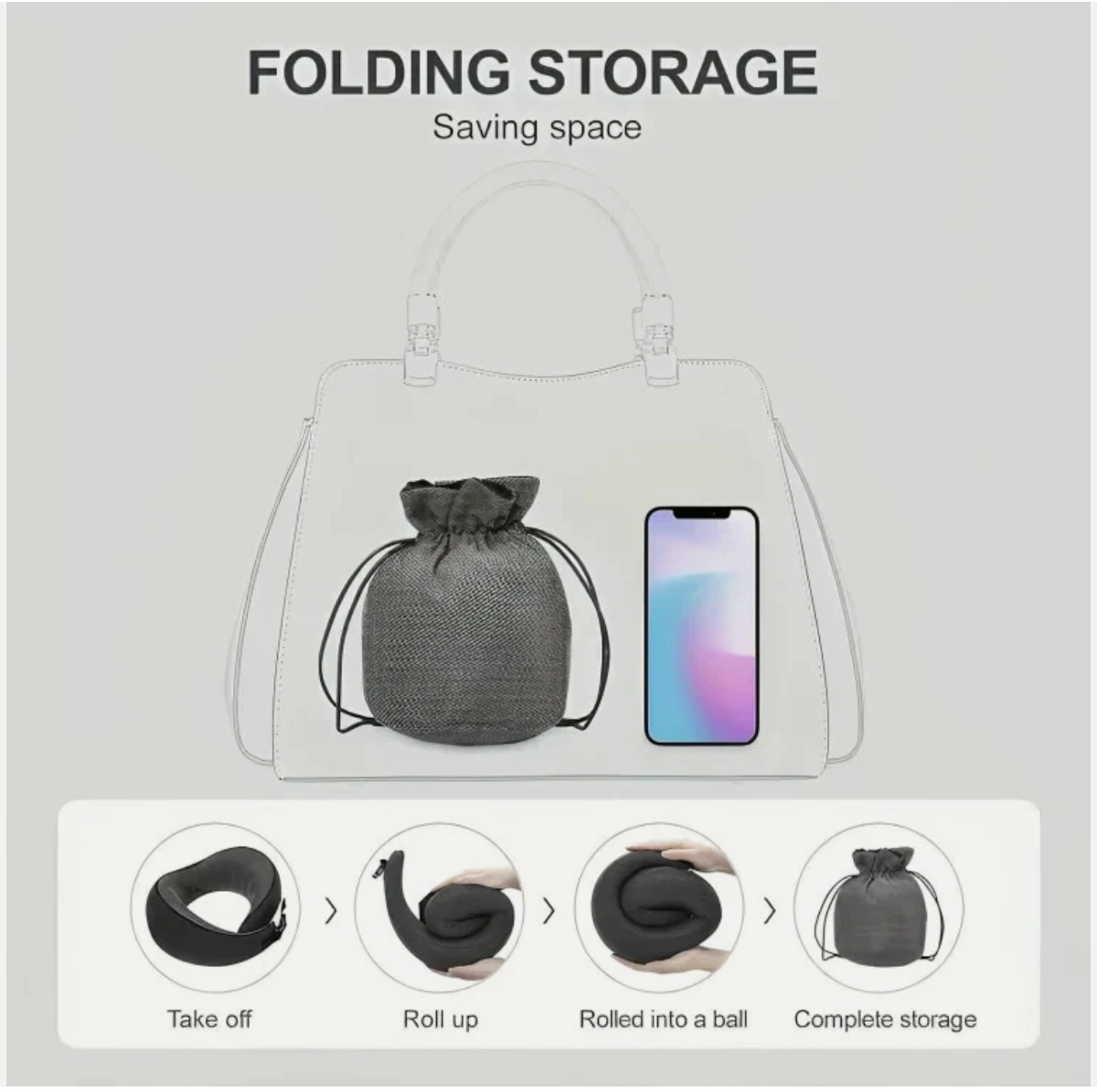 Memory Foam U Shaped Travel Pillow Neck Support Soft Head Rest Plane Car Cushion