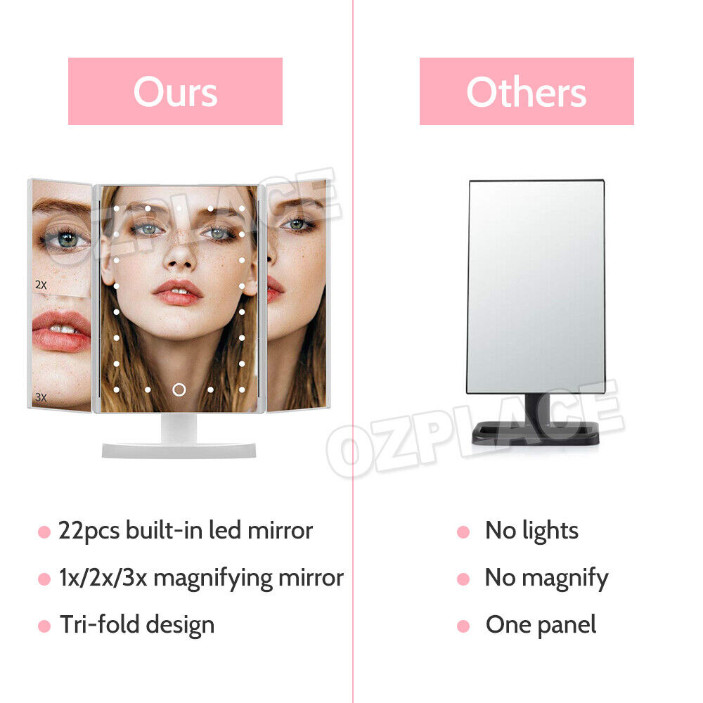 Trifold Makeup Mirror Vanity