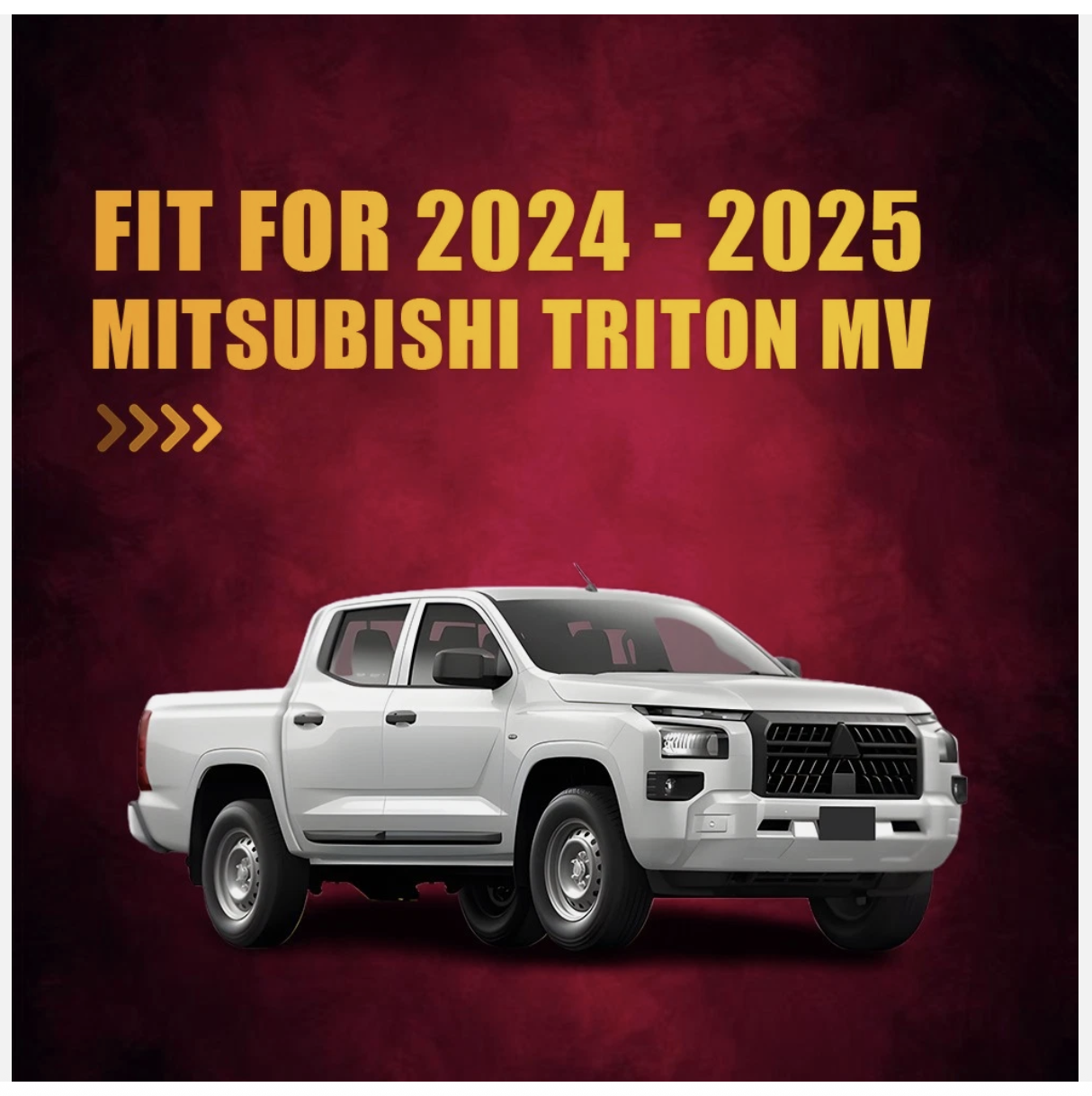 Black Door Visor Weather Rain Shield for Mitsubishi Triton MV 2024 - 25