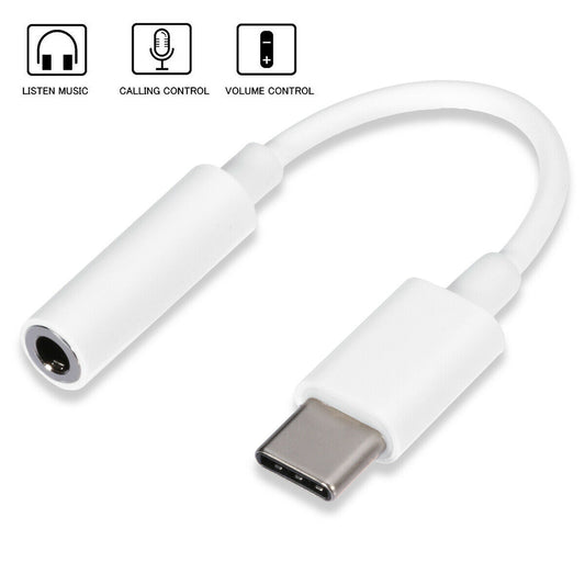 USB Type C Male To 3.5mm Aux Female Audio Adapter for Samsung iPhone 15