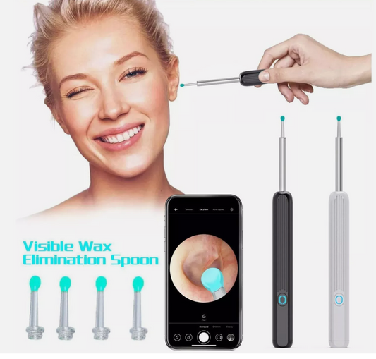 Ear Wax Remover Ear Cleaner Removal Camera Cleaning Pick Tool LED Light Scoop