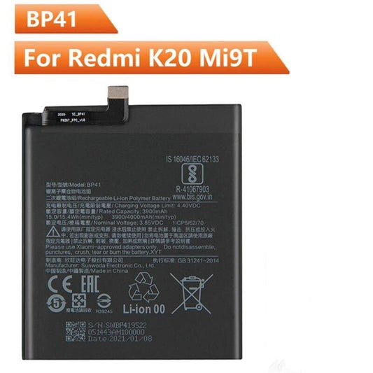 Replacement Battery BP41 For Xiaomi Redmi K20 Mi9T Mi 9T 3900mAh