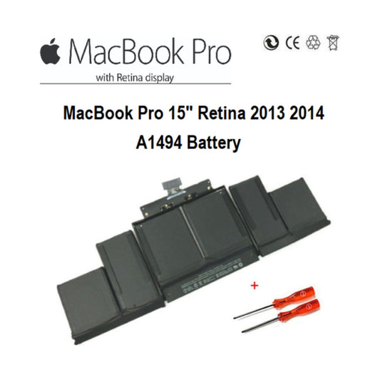 For Apple MacBook Pro 15" Retina 2013 2014 A1494 Battery