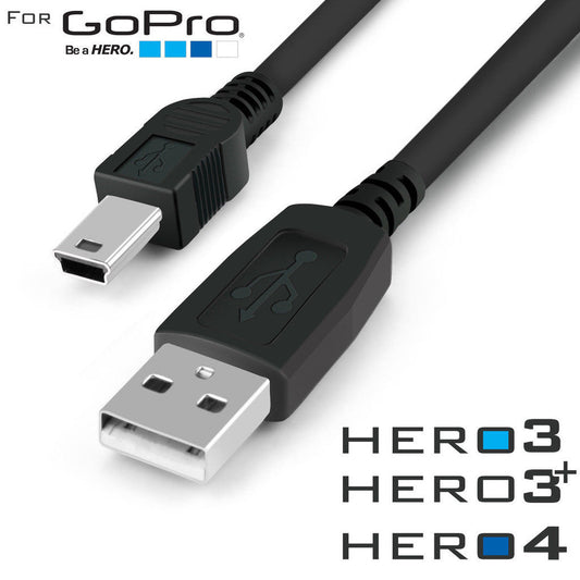 For GoPro Hero 4 3 USB charger cable