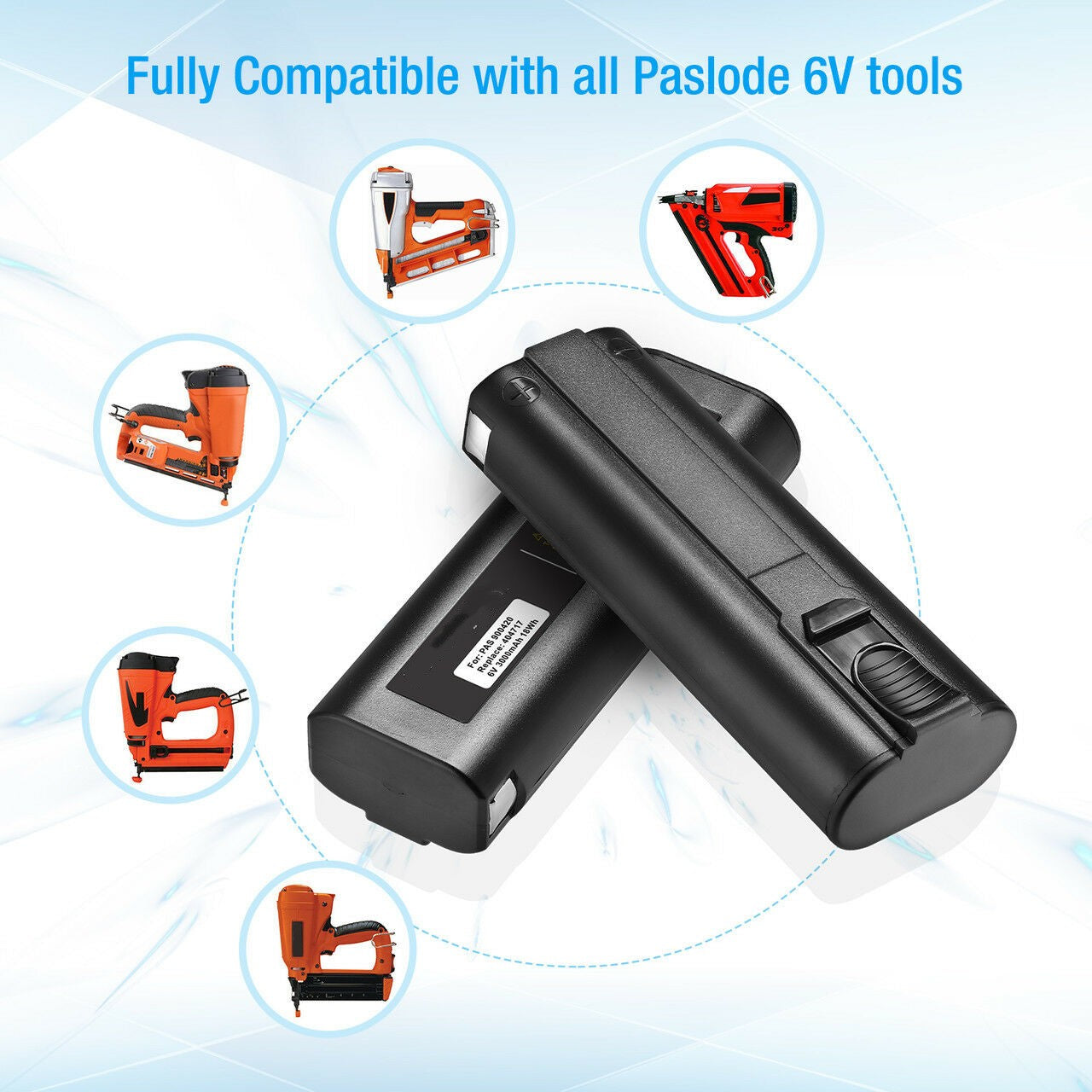 For Paslode Replacement Battery 6V Pack of 2